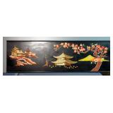 Handmade Oriental Wall Art Adorned With Beads And Stones, 58" x 17.5"