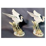 Andrea By Sadek White Herons, 10" x 8.5", Qty 2