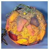 Vintage Chunky Fiber Glass Swag Lamp