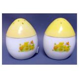 Silver Plated Teapot, Salt And Pepper Shakers, Carved Stone Italian Monuments, Por