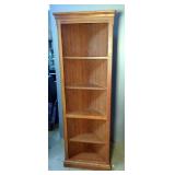 Corner Bookshelf With 5 Shelves, 72" x 24.5" x 12.5"