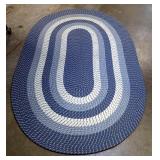 Oval Braided Area Rug, 65" x 100"