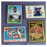 Sports Trading Cards Including Willie Mays, Frank Robinson, Hank Aaron, And Byron R. "Whizzer" White