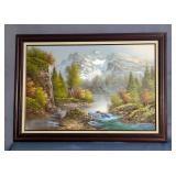 W. Goldberg Oil On Canvas Painting, 30" x 42"