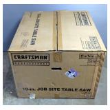 Craftsman 10" Jobsite Table Saw, Model 137.218300, In Original Box