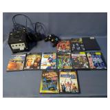 Nintendo Game Cube Video Game Console With Controller, Cables, And Games Including WWE Legends Of Wr