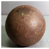 Metal Cannon Ball, Approx 3.75" Diameter, 8 lbs 13 oz