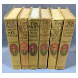 Tom Swift Hardback Book Collection Including "...Air Glider", And "...Skyracer", Total Qty 6