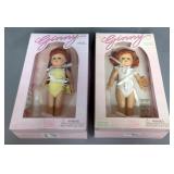 Ginny 8" Posable Dolls With Stand, Qty 2