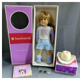 American Girl Doll "Just Like you" With Book, And Cowboy Hat