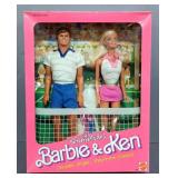 1988 Tennis Stars Barbie And Ken Dolls, In Original Box