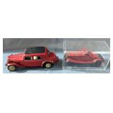 Pressed Metal Model Cars, Qty 2