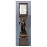 Forrest C "Phog" Allen Commemorative Bronze Statuette, On Wood Base , Statue Is 20" Tall, Entire Dis