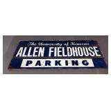 Allen Field House Painted Wood Parking Sign, 13" x 30"