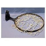 1930s Steel Basketball Rim With Net, 25"