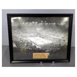 Allen Field House Dedication Stadium Framed Photograph Dated March 1955, 17.5" x 21.5"