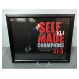 Autographed Bill Self "Self Made Champions..." Kansas Jayhawk 2008 NCAA National Champions Framed Pr