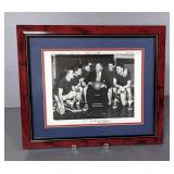 Autographed KU Basketball Photograph Including John Keller, Bill Lienhard, Bob Kenney, Clyde Lovelet