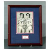 1941 Howard Engleman And Bob Allen Framed Basketball Photograph, 16.5" x 13.5"
