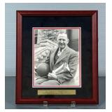 1952 Dr. Forrest "Phog" Allen Holding The NCAA National Championship Trophy Framed Photograph, 15" x