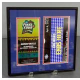 2018 NCAA Final Four Semi Finals And 2022 Final Four Finals Framed Game Day Tickets, 11" x 12", And 