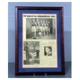 "KU Legend Has Independence Roots" Framed Newspaper Article, Featuring Phog Allen