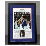 The Lawrence World Journal 2022 KU NCAA National Championship Framed Article, 30" x 21"
