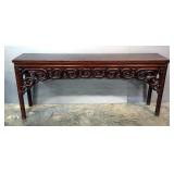 Solid Wood Altar Table With Drawers On Each End, 39.5" x 90.5" x 18"