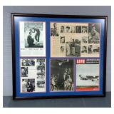 Wilt Chamberlain Framed Life Magazine Article Collage, Dated January 1957, 34" x 38"