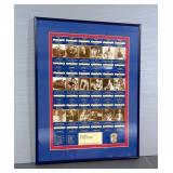 1998 Robert Allen Jr Framed Season Ticket Holder Ticket Sheet Celebrating 100 Years Of Kansas Basket