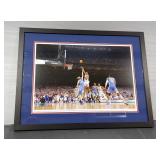 Kansas Jayhawk 2022 National Championship Game Vs North Carolina Framed Photograph, 24.5" x 32"