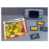 GameBoy Advanced Portable Gaming Unit, Including MedaBots, Shrek 2, Aero The Acro-Bat, And 007 Night
