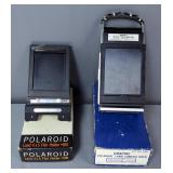 Polaroid Graphic Land Camera, Model 9108, And Polaroid Land Film Holder, Model 500, Both In Original