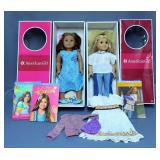 American Girl 2011 Doll Of The Year "Kanani", Including Sandals And Books, And American Girl Doll "J