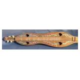 Hand Painted 30" Four String Hourglass Dulcimer