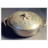 Everlast Forged Hammered Aluminum 3 Tier Dessert Tray, Tulip Chafing Dishes With Pyrex Inserts, And 