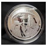 2019 U.S. Apollo 11 Five Ounce .999 Silver $1 Round