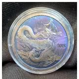 2018 Silverbug Island 1 Troy Ounce Fine Silver Colorized Round