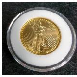 2007 Gold Eagle $25 Gold Coin, 1/2 oz Fine Gold