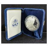 2005 American Eagle Proof Silver Dollar, 1 oz Fine Silver, In Display Box