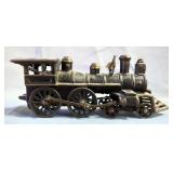 Cast Iron Train Locomotives, Qty 4, Lengths Range 5.75" - 10"
