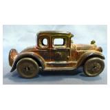Arcade Cast Iron Ford Model A Cars, Qty 3, Lengths Range 3.5" - 5"