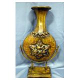 Metal Vase, 27" x 15" x 6.5"