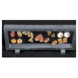Jasper, Various Types, Qty 18, Approx Total 177 cts, In Display Stand