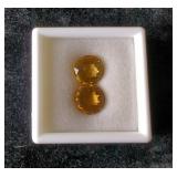 Citrine Gems (Matching Pair), 9.25 ct, No Treatment