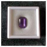 Amethyst Loose Gem, 7.10 ct, 15.00 x 10.00 x 6.00mm VVS, No Treatment