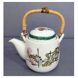 Blue & White Pottery Planters, And Creamer, Japanese Ceramic Tea Pot, And Japanese Ceramic Cocktail 