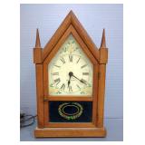 Seth Thomas Electric 8 Day Sharon Strike Steeple Mantle Clock, 115.5" x 9" x 4"