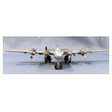 Vintage Metal Airplane With Propellers, 6.5" Long, 9" Wing Span