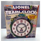 Lionel 100th Anniversary Train Clock 1900 -2000, Includes Certificate Of Authenticity, Item 7183, Ne